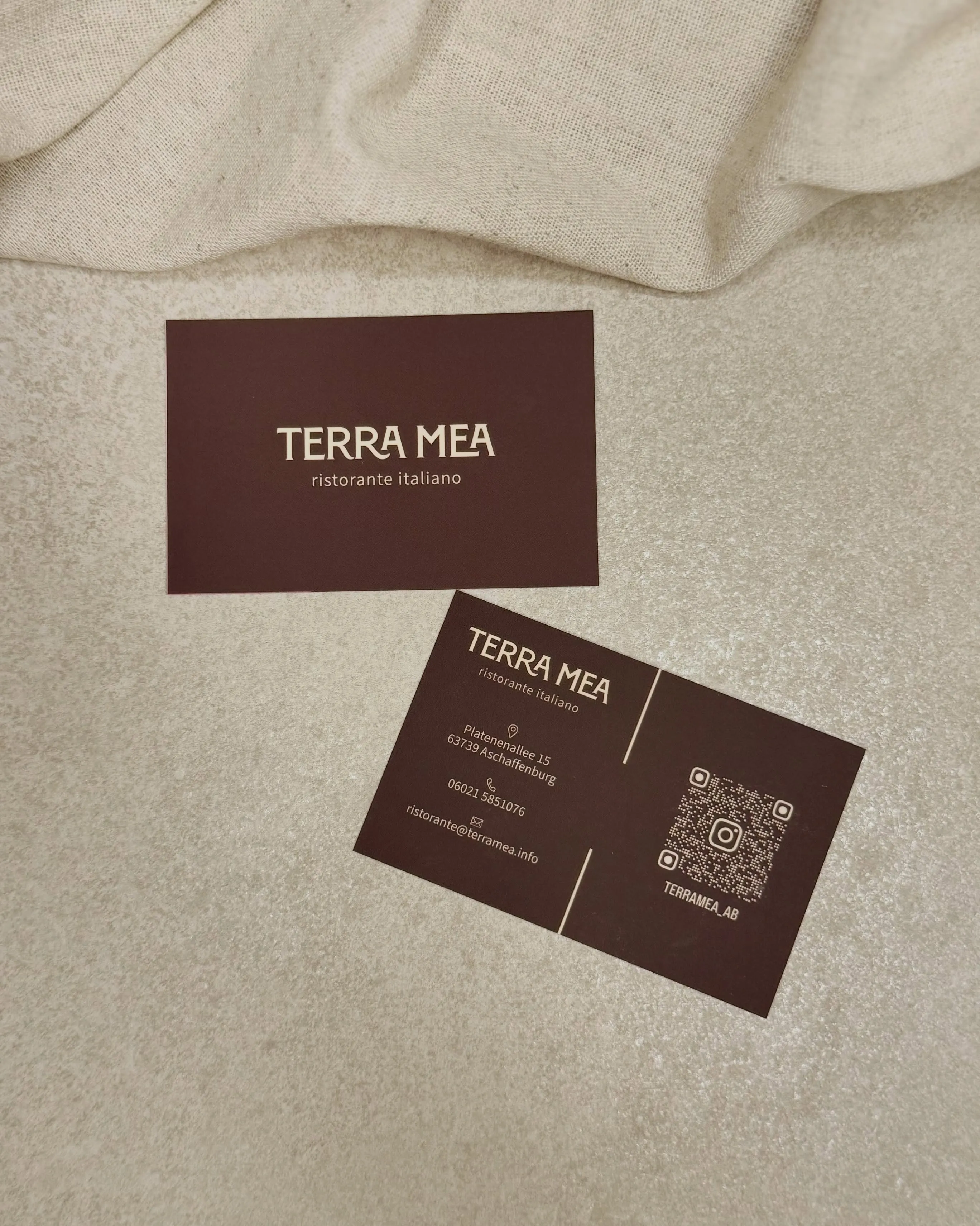 Visitenkarte im neuen Terra-Mea-Design